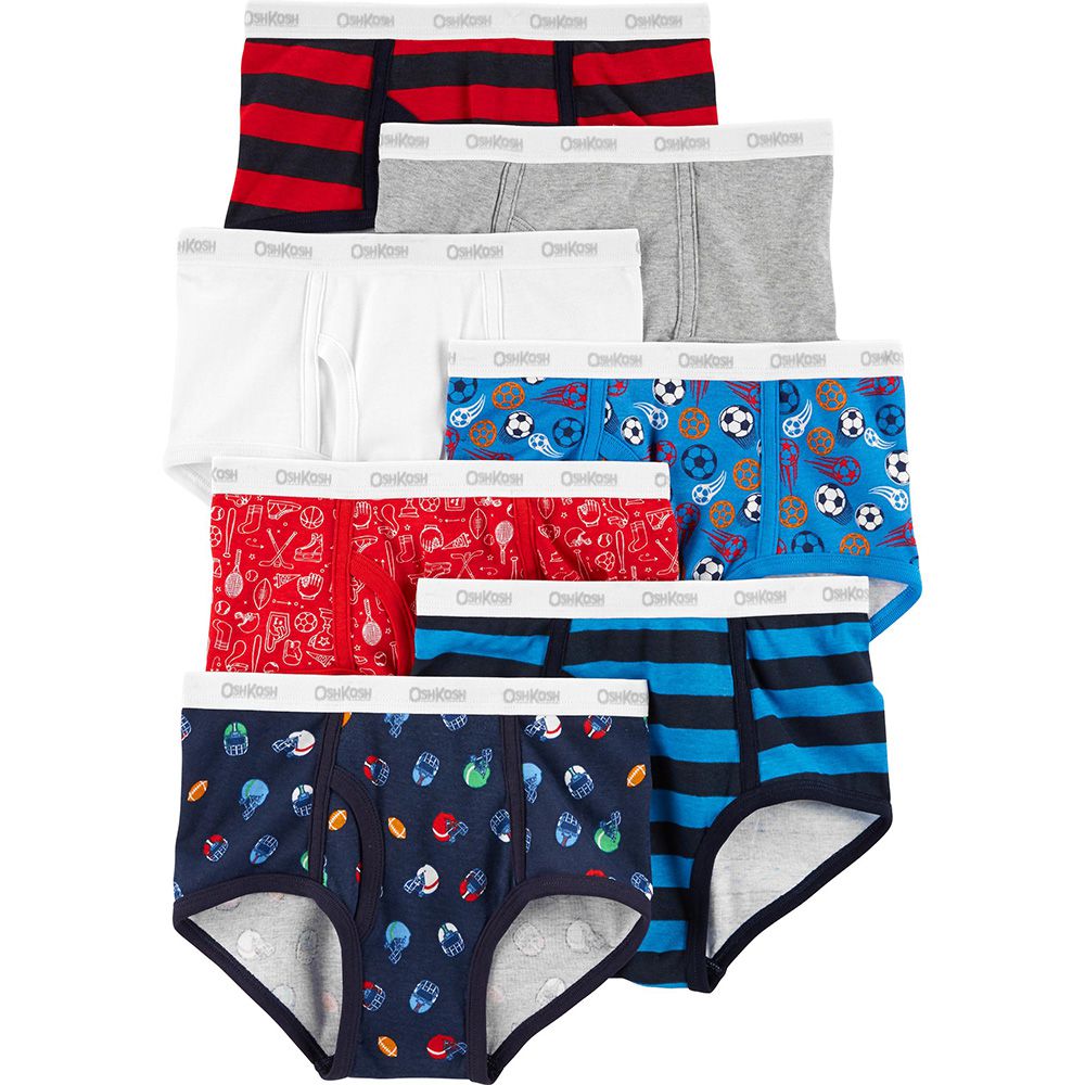 美國 Carter's - 幼童三角內褲七入組-足球運動