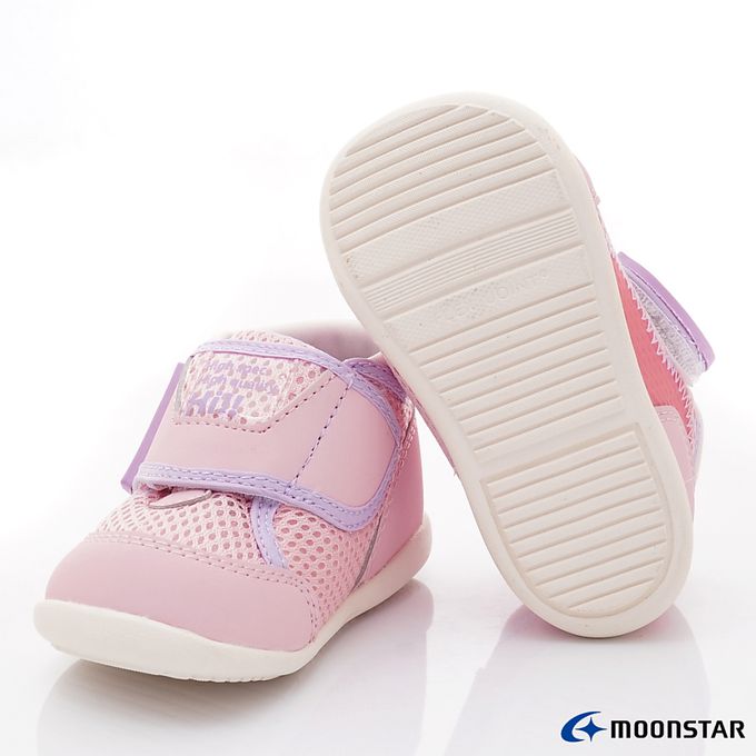 Moonstar日本月星 - 穩健寶寶學步款-MSB1454粉-學步鞋-粉