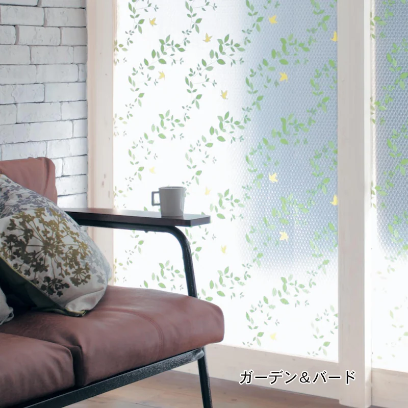 日本千趣會 - 日本製 95%抗UV光影窗貼(氣泡黏貼式)-圓圈線條