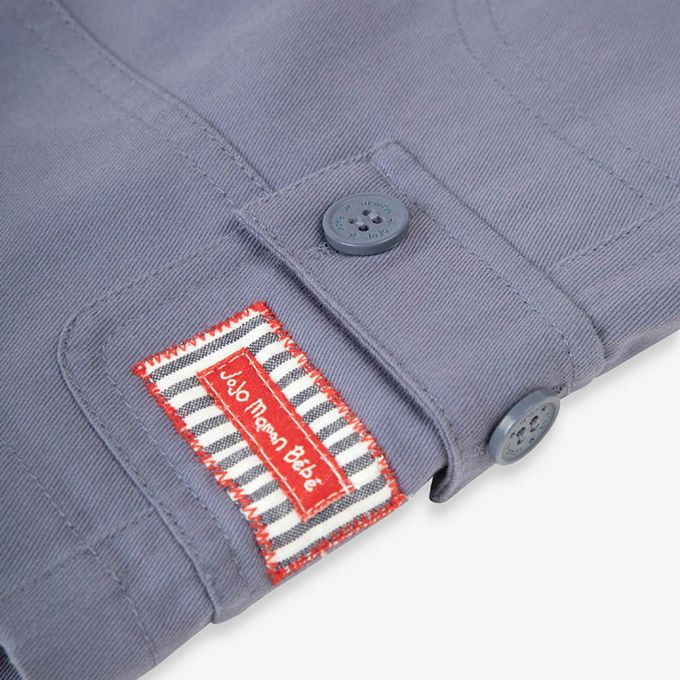 英國 JoJo Maman BeBe - 超優質嬰幼兒/兒童100%純棉多口袋短褲-靛藍