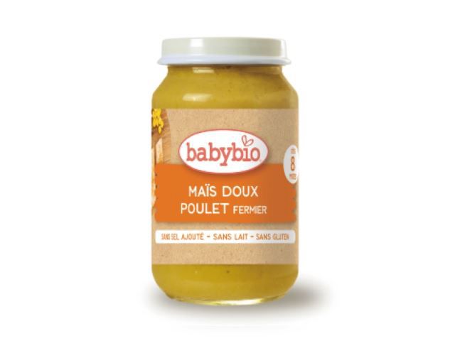 法國babybio - 生機鮮蔬雞肉泥-200g