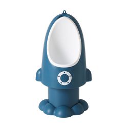 Vanibaby - 火箭小便斗_可掛可立可升降-深海藍