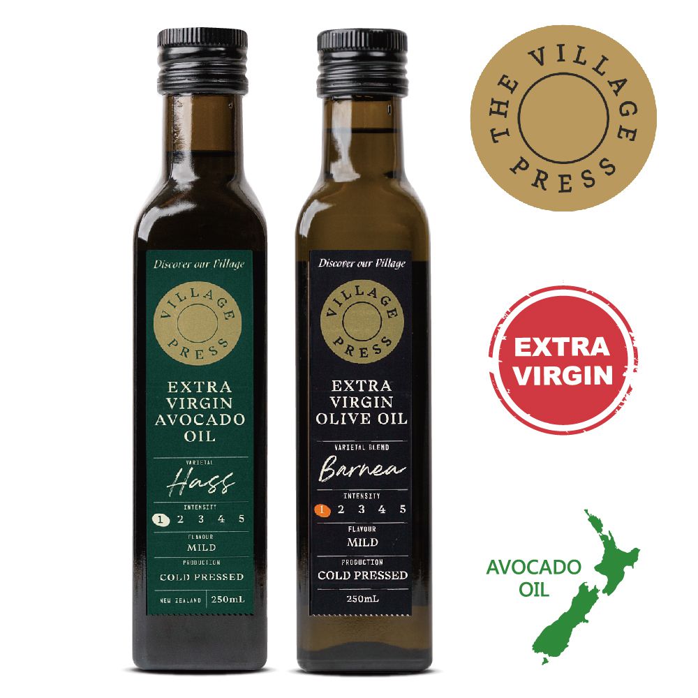 紐西蘭廚神-頂級優惠兩組-級冷壓初黃金酪梨油+原味橄欖油-250mlｘ２