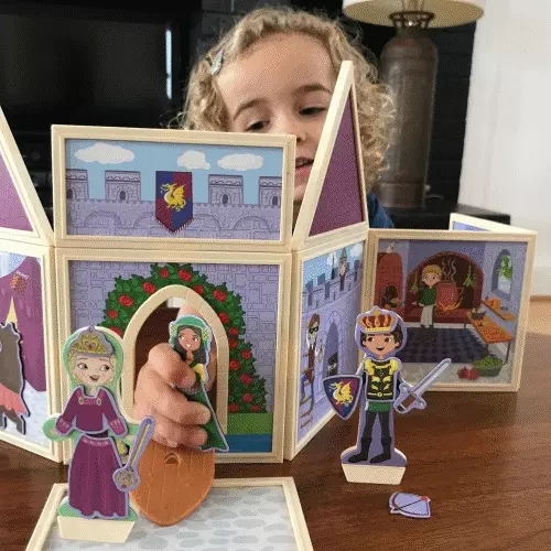 美國 Build & Imagine - 百變娃娃屋-童話城堡-79pcs