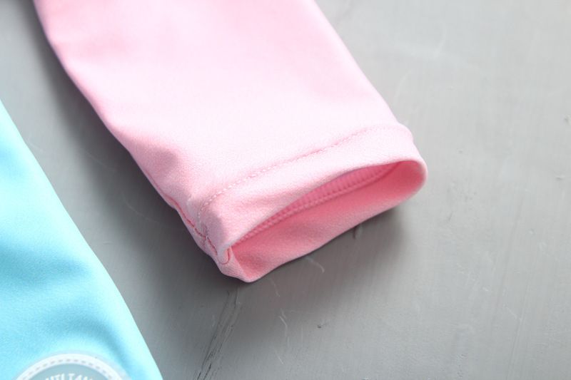 女寶長袖泳裝套裝(附帽子)-鳳梨水果汁-淺粉+藍