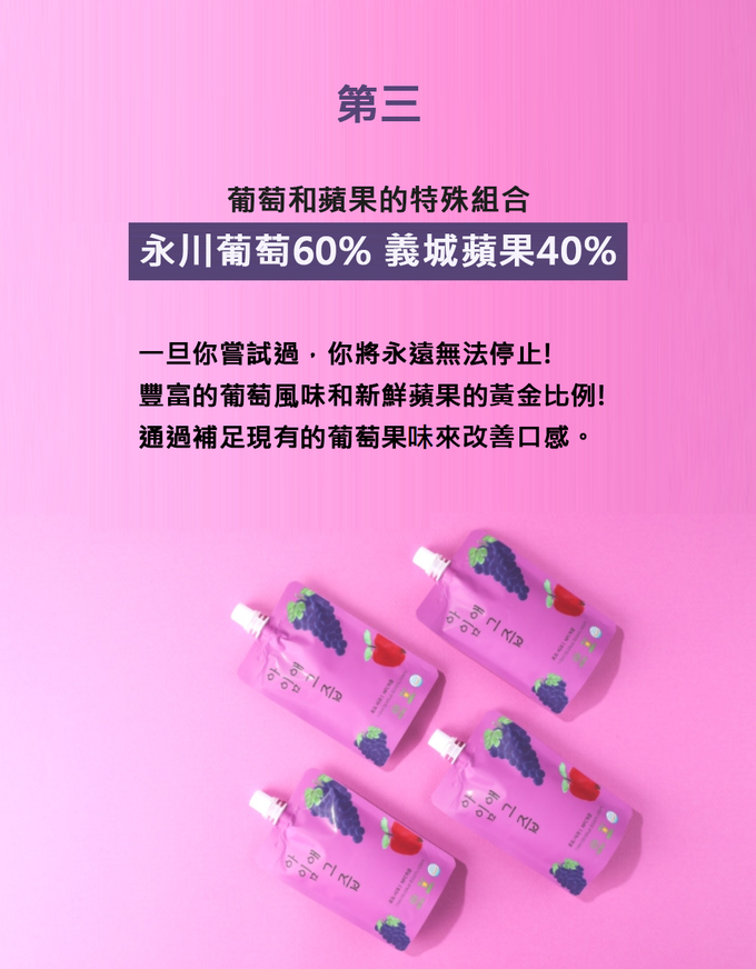 韓國【I'm Juice】 - 蘋果葡萄汁110ml-30入/盒