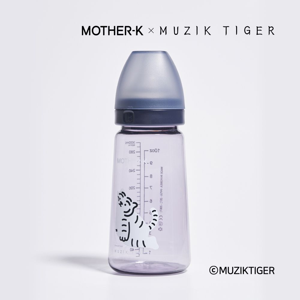 MOTHER-K - Muzik Tiger聯名精粹極簡PPSU奶瓶280ml(無奶嘴頭)-夜幕藍