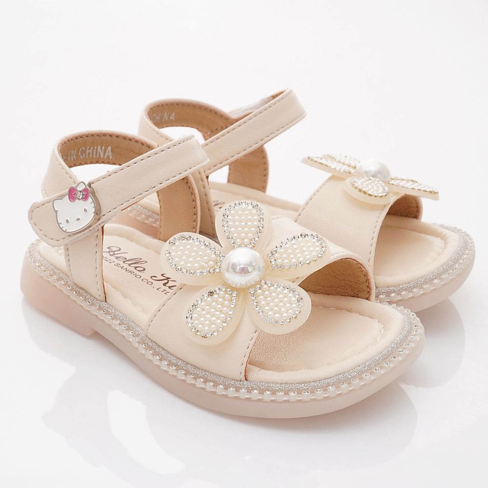 HELLO KITTY - 公主涼鞋（中小童段）-米