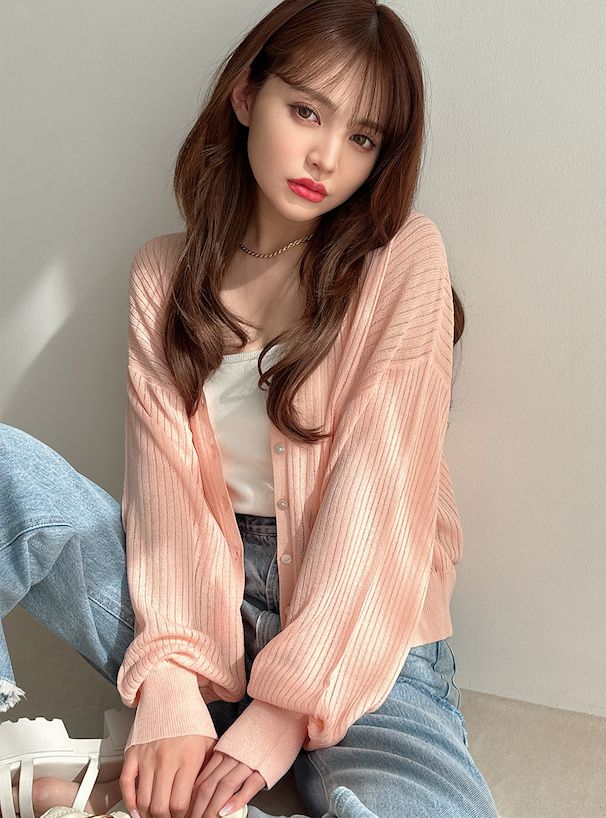 日本 GRL - 嫘縈混百搭透氣薄外套-水藍 (F)