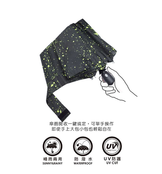 Rainstory - 抗UV隨身自動傘-璀璨星空-330g