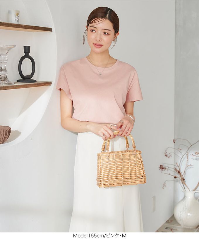 日本 Kobe Lettuce - 經典定番 純棉圓領短袖上衣-條紋-黑白