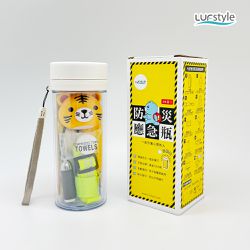 LUFstyle - LUFstyle 防災應急瓶 10合1 防災瓶 避難 求生 緊急應變 (小老虎)