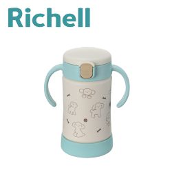 日本 Richell 利其爾 - TLI布逗兒不鏽鋼吸管保溫杯300ML