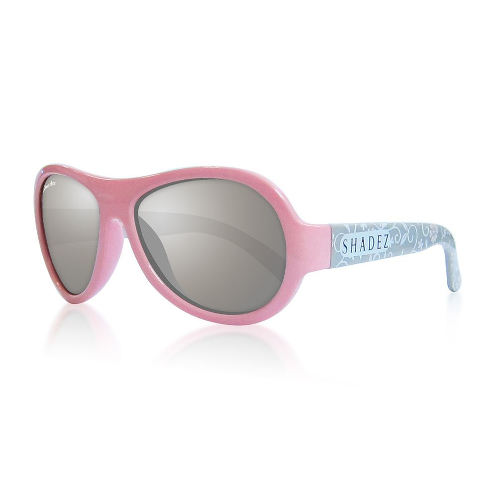 瑞士 SHADEZ - 可彎折嬰幼兒時尚太陽眼鏡-粉色花園 (3Y~7Y)