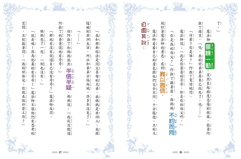 童話夢工場-公主.神燈.阿拉丁(隨書附贈：人物貼紙、阿拉丁的成語冒險簿、神燈許願卡)