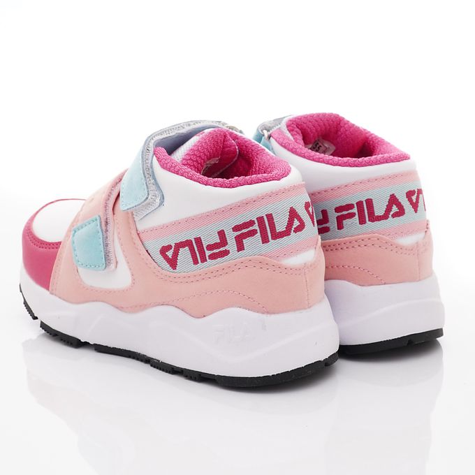 FILA - FILA機能慢跑運動鞋-2-J432X-155桃藍粉(中大童段)-運動鞋-桃藍粉