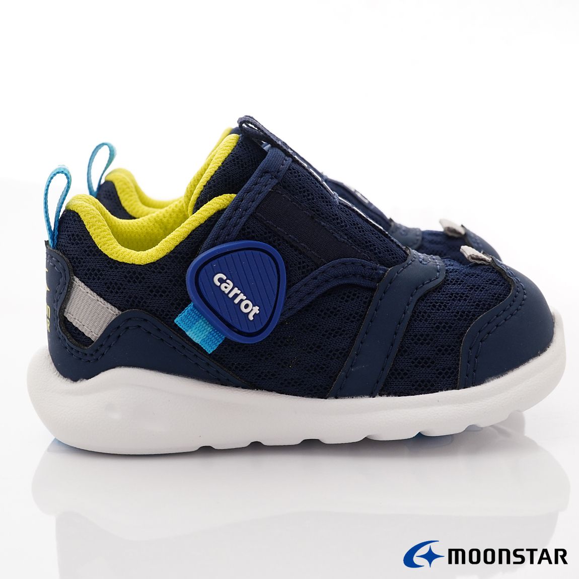 Moonstar日本月星 - 寶寶速乾學步穩健機能款(寶寶段)-學步鞋-深藍