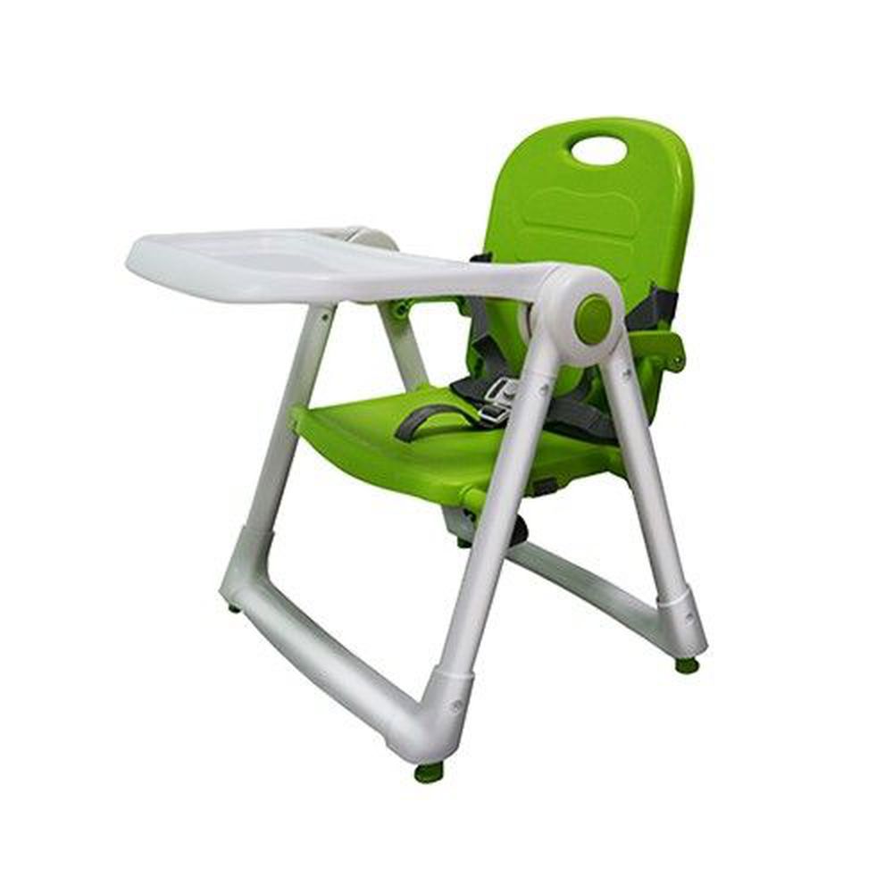 美國 ZOE - 可攜式折疊兒童餐椅-蘋果綠