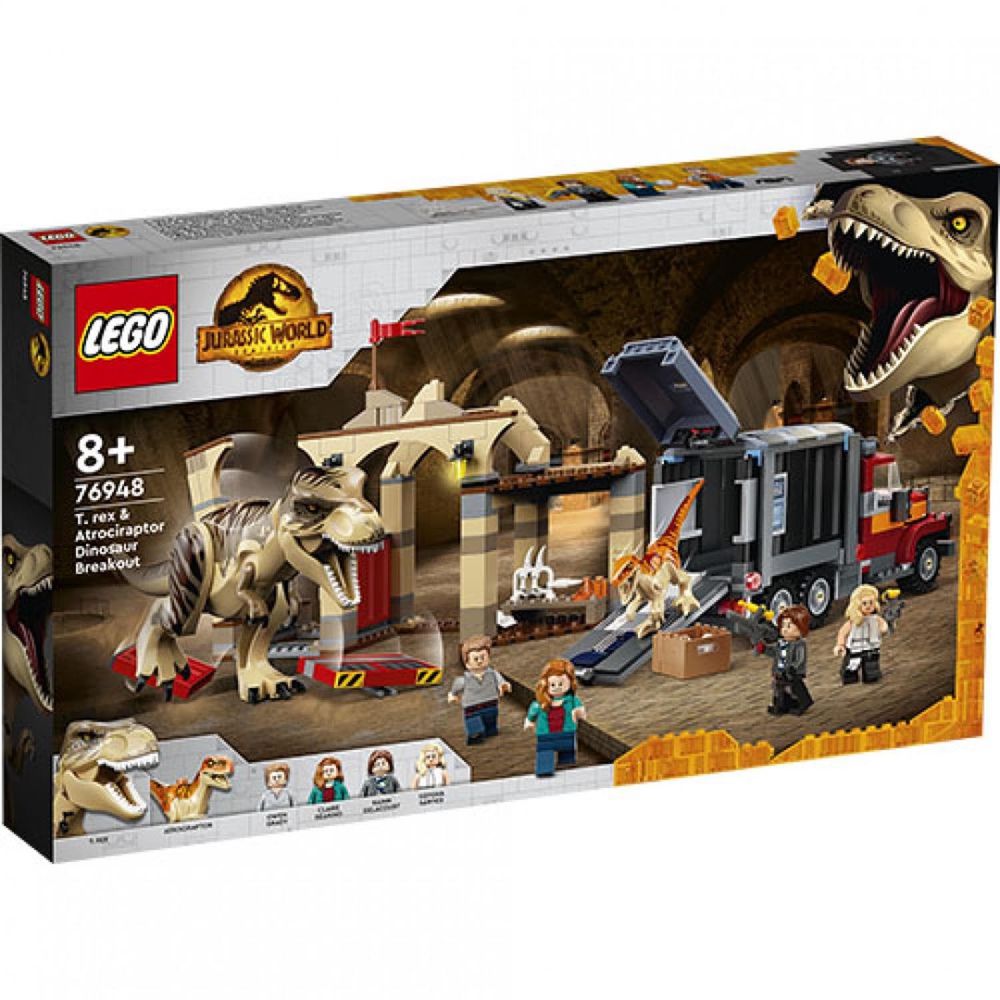 樂高 LEGO - 樂高積木 LEGO《 LT76948 》Jurassic World 侏儸紀世界系列 - T. rex & Atrociraptor Dinosaur Breakout-461pcs