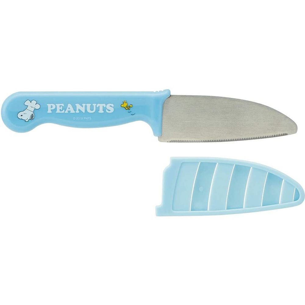 日本 SKATER 代購 - 兒童安全刀具-史努比-水藍 (刀刃長9cm)