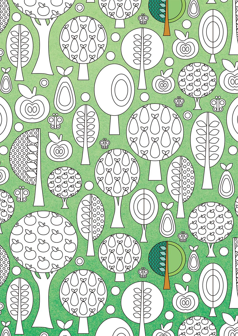 專注力UP：創意著色書-100款著色畫