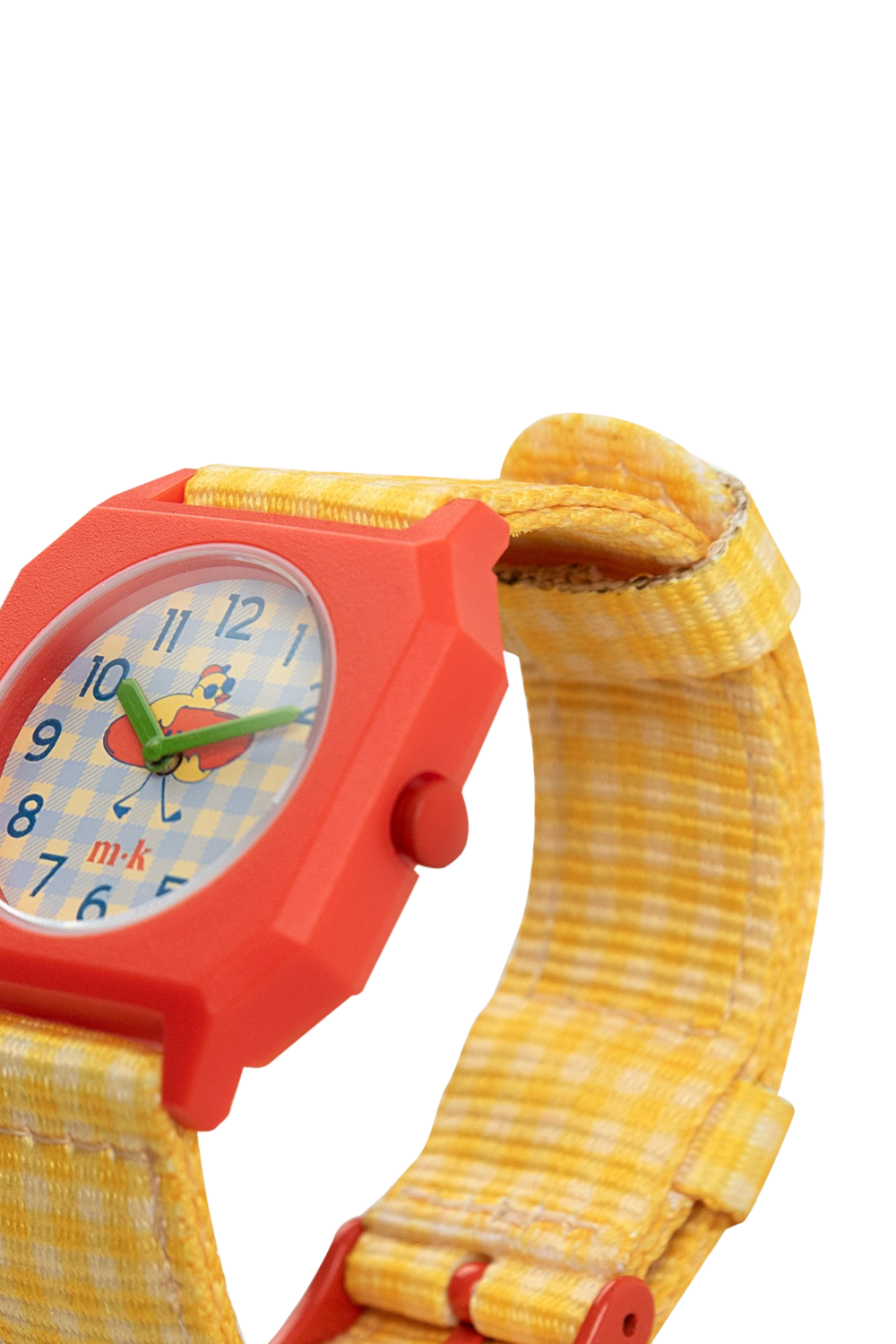 西班牙mini kyomo - 兒童手錶-Tiny Cotton-方格黃