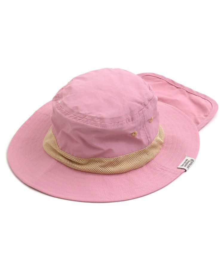 日本 BREEZE - 抗UV 後頸可收納遮陽帽-彩虹色