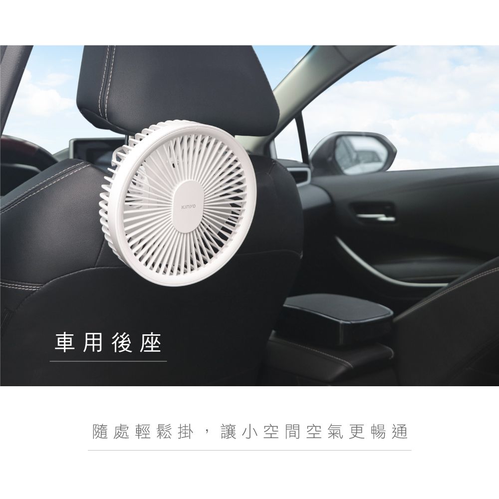 KINYO - 無線遙控LED吊扇-白色-UF7065W