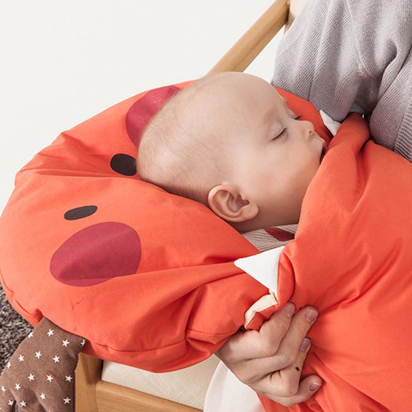 韓國Daby - 小怪獸嬰兒睡袋-馴鹿Elky(橘紅)