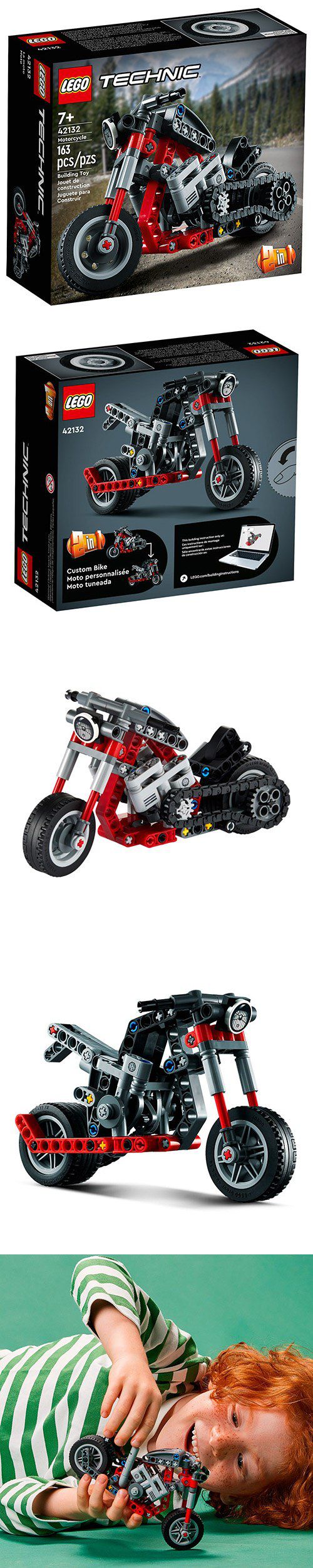 樂高 LEGO - 樂高積木 LEGO《 LT42132 》科技 Technic 系列 - 摩托車-163pcs