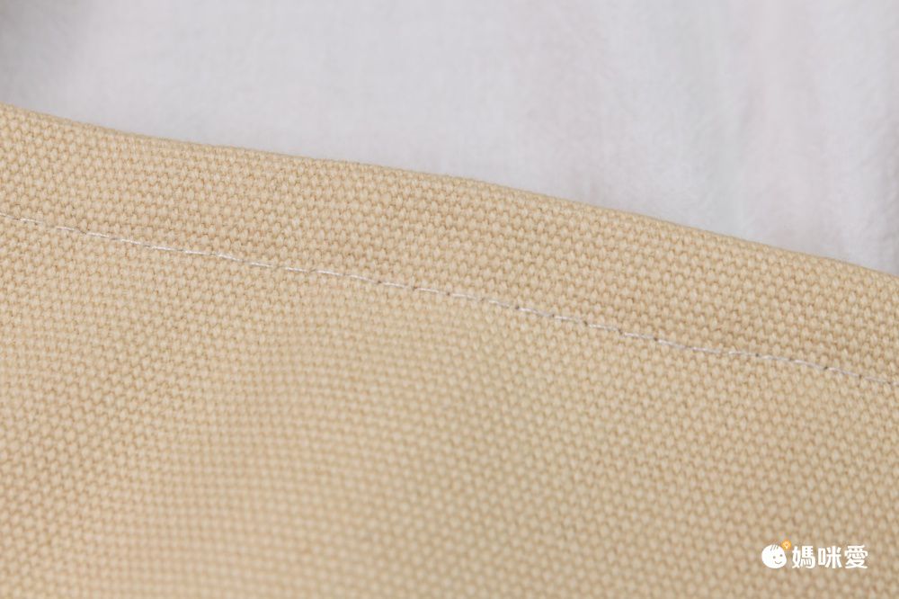 純色帆布單肩包/托特包-杏色 (33x35x7cm)