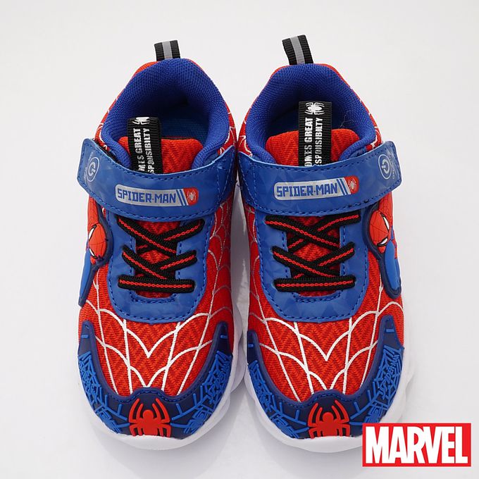 蜘蛛人-蜘蛛人減壓吸震電燈鞋-MNKX24242藍紅(中大童)-電燈鞋-藍紅