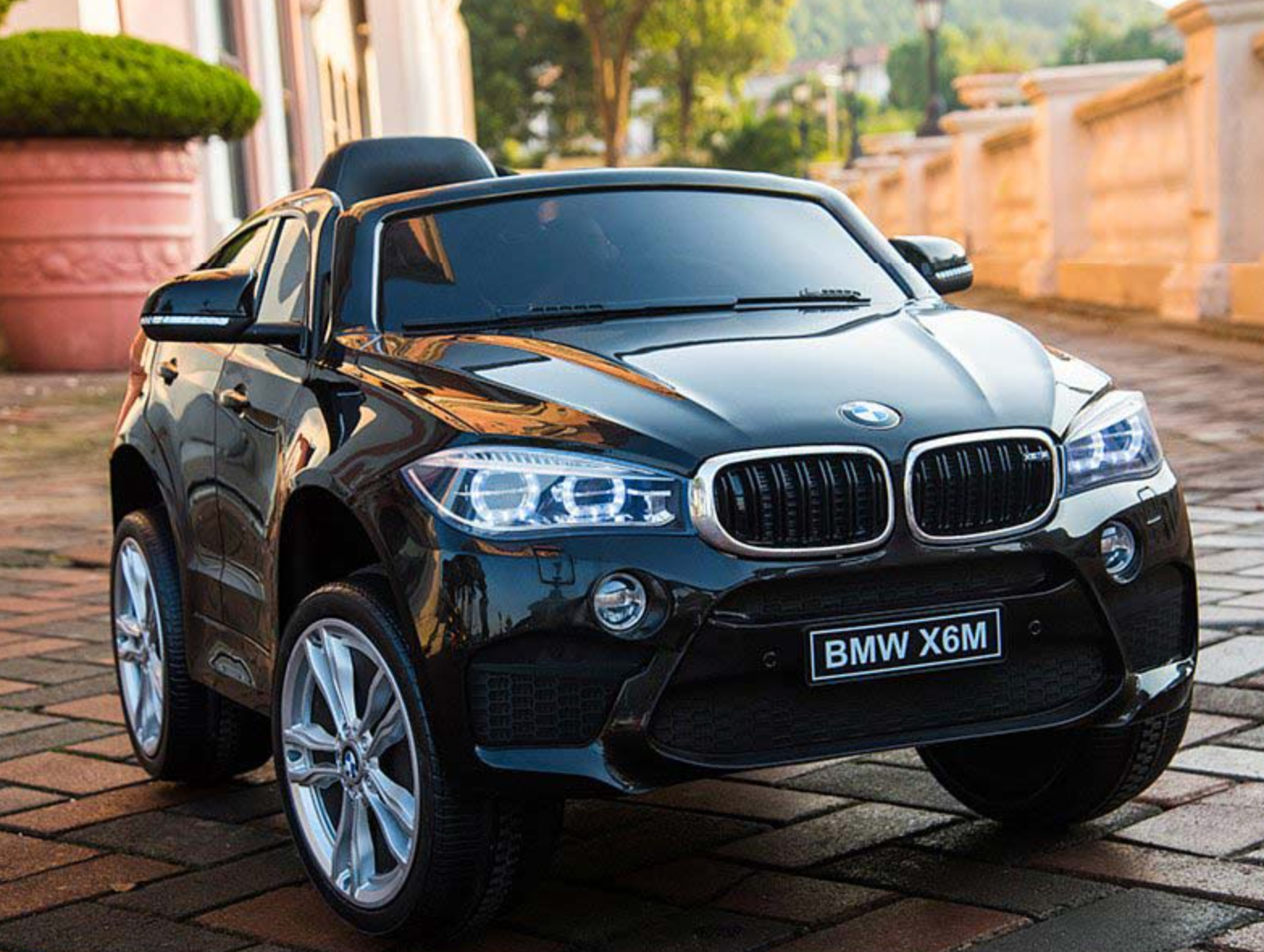 聰明媽咪兒童超跑 - BMW X6M 單人座 原廠授權 雙驅兒童電動車 (無搖擺/拉桿/輔助輪)-烤漆紅