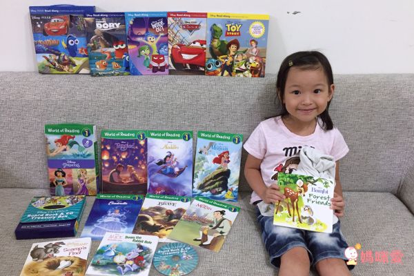 最低價73折起！【迪士尼英文盒裝套書】給3Y以上寶貝❤跟著喜歡的卡通角色學英文好easy✌