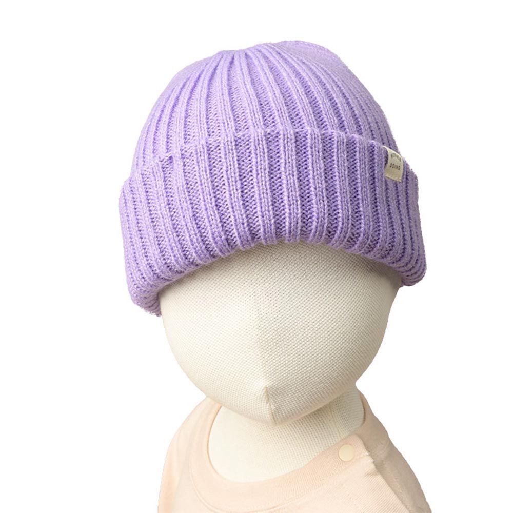 akachan honpo - 針織帽-紫色