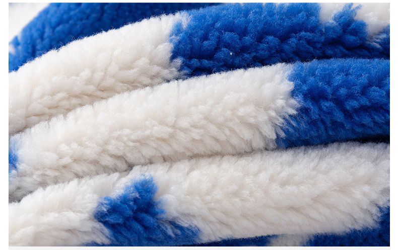 羊羔絨兒童保暖外套-帥氣格紋-綠色