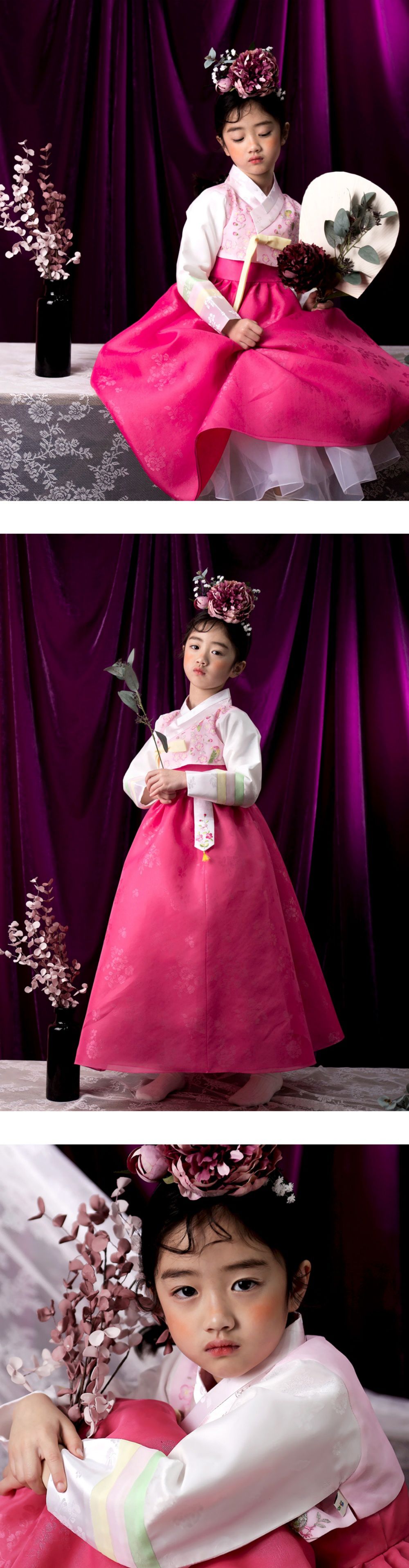 韓國 yedam - 女寶韓服-桃粉-不含頭飾