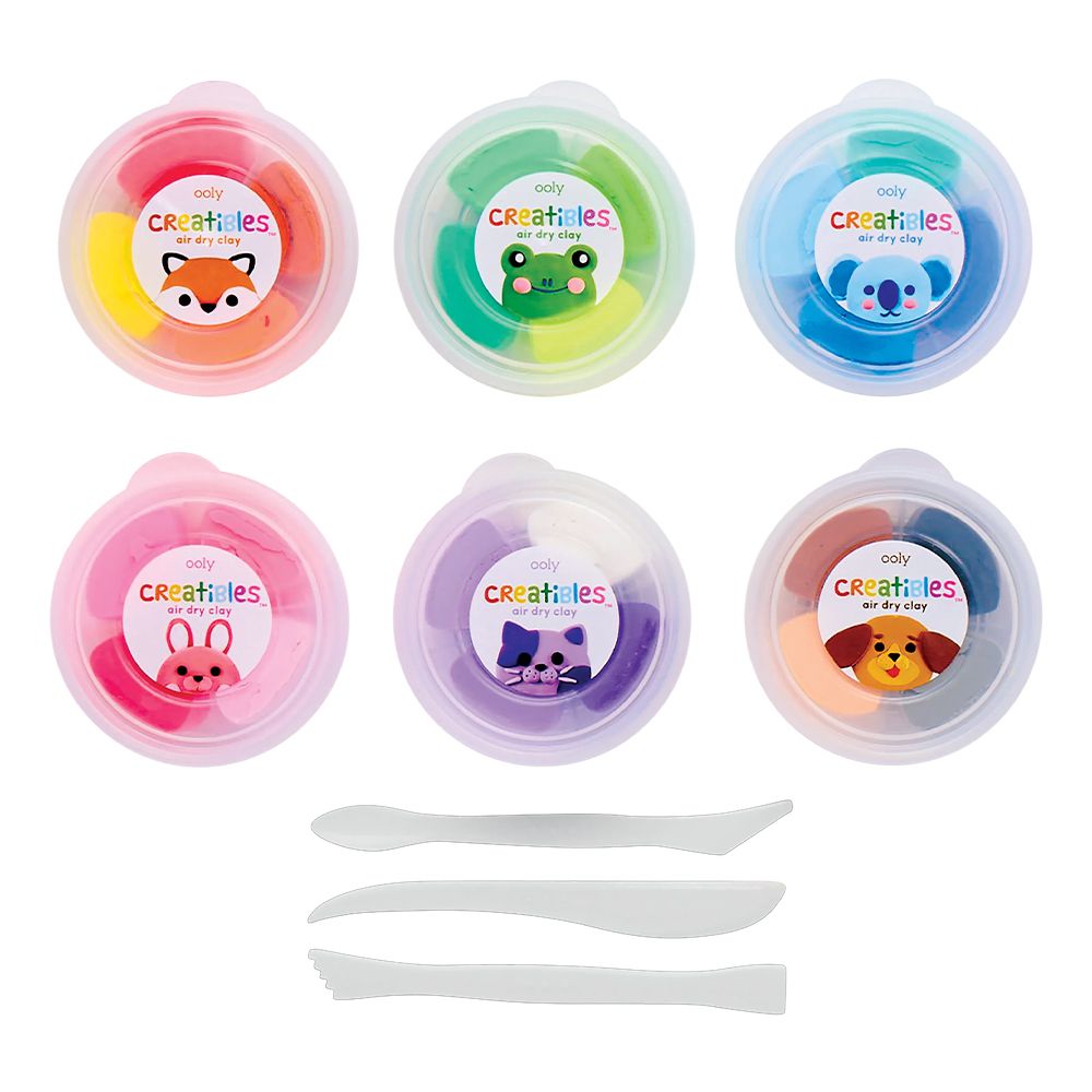 【DIY手作】DIY 無毒黏土創作組 (24種顏色+3個塑形工具)