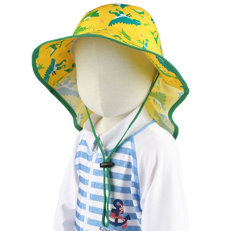 akachan honpo - 海灘帽-黃色 (頭圍48～50cm)