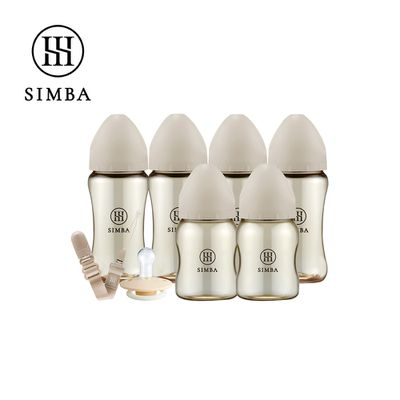 Simba 小獅王辛巴 - 咬咬喝喝進階組！新生起手包-夜光型-優格