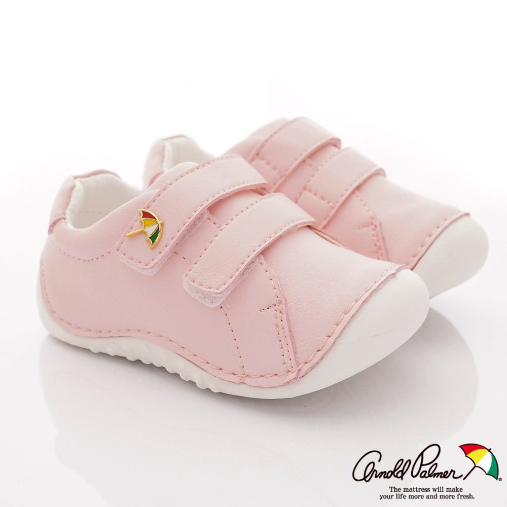 Arnold Palmer 雨傘牌 - 專櫃童鞋-皮質超輕學步鞋專櫃款(寶寶段)-粉-台碼=尺寸cm