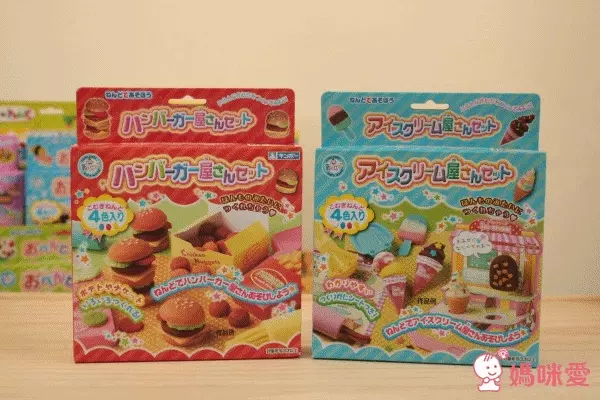 日本銀鳥 - 銀鳥無毒小麥黏土-冰淇淋4色組(附模具)