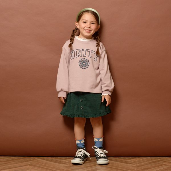 日本 Lycee mine - [推薦]定番百搭標語大學T-淺棕