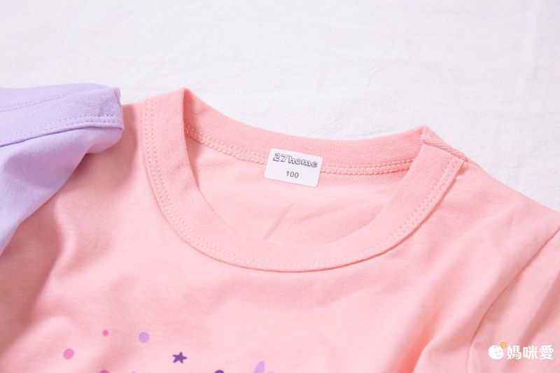 純棉短袖上衣-草莓-紫色