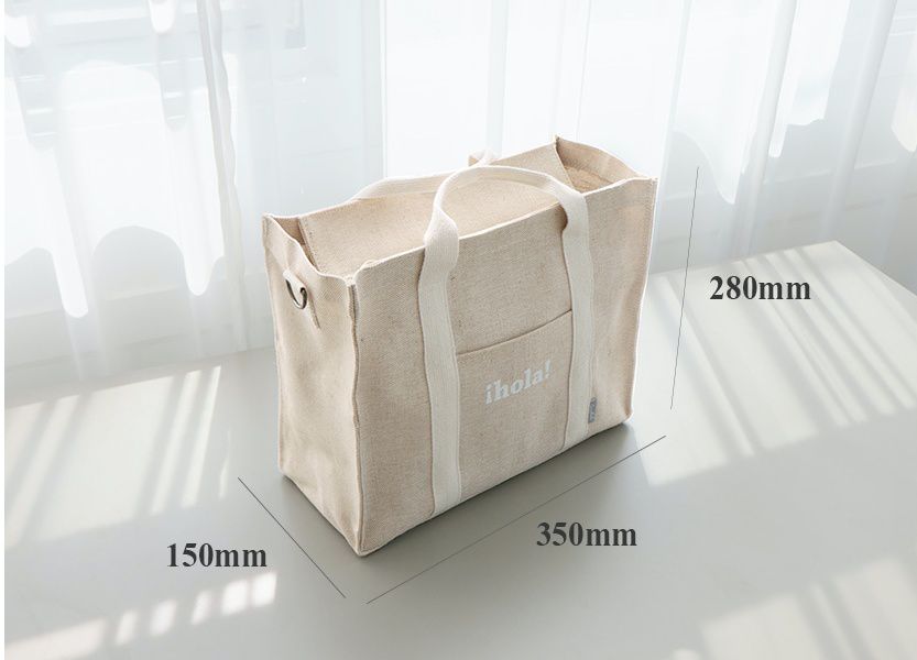 韓國 Conitale - 大容量多隔層媽媽包/推車收納袋-線條杏 (35X28X15cm)