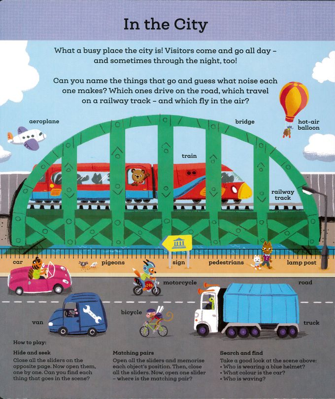 Bizzy Bear My First Memory Game, Things That Go (with 36 Sliders)