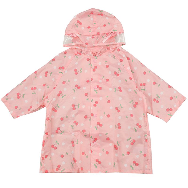 akachan honpo - 雨衣-櫻桃-粉紅色