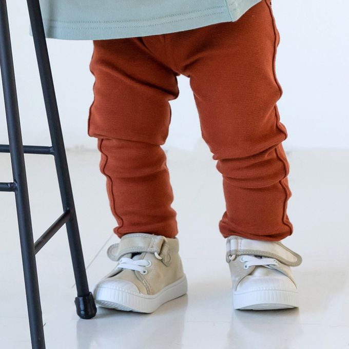 日本 Chil2 - EDWIN聯名款 舒適彈力長褲-米白