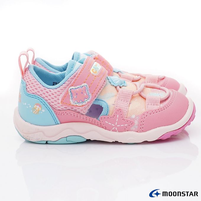 Moonstar日本月星 - 速乾公園鞋系列童鞋-CRC23344粉(中小童段)-機能運動鞋-粉
