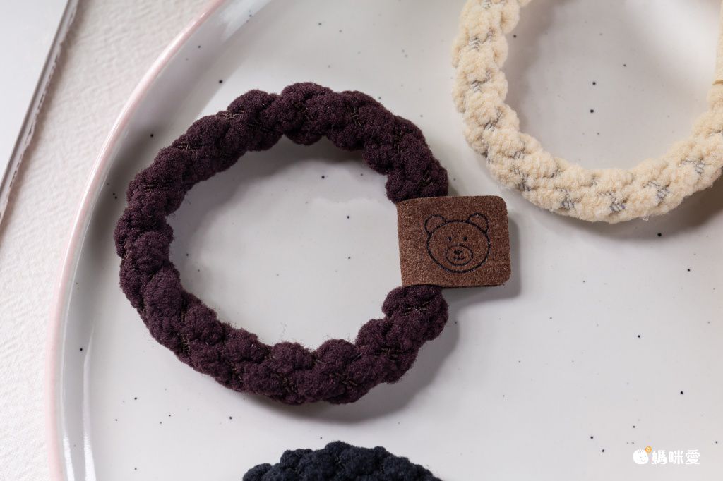 泰迪絨高彈力百搭髪圈(10入組)-熊熊-混色